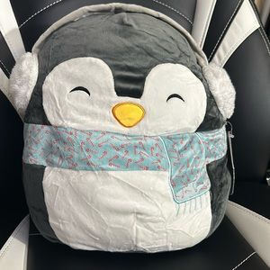Squishmallow 12” Luna The Penguin 2020 Holiday Christmas Candy Cane Rare